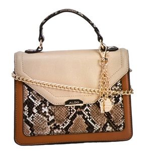 ALDO Ethoedien Color block flop front top handle bag x Xbody